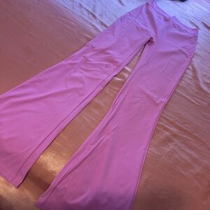 Stylish Pink Women's Flared Pants